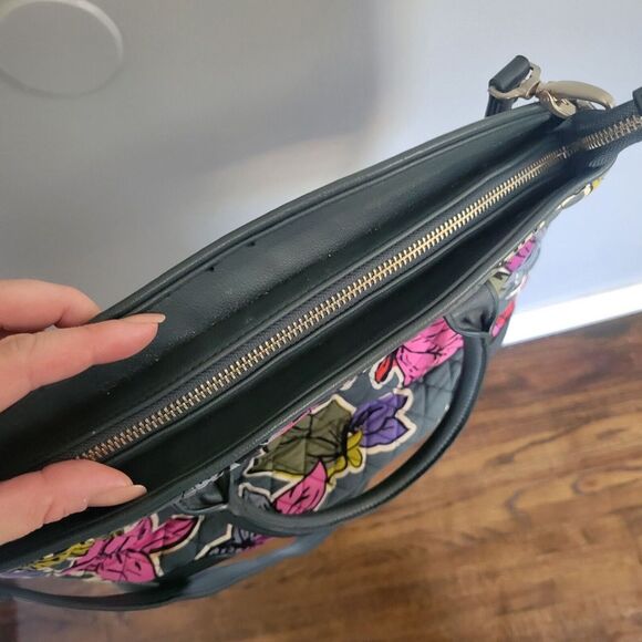 VERA BRADLEY FALLING FLOWERS DAY OFF SATCHEL Handbag‎ Crossbody - Picture 12 of 15
